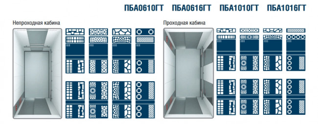 Лифт пассажирский ПБА0610ГТ, 630 кг